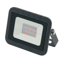 Прожектор светодиодный. ULF-Q511 10W/RED IP65 220-240В BLACK Красный свет. Корпус черный. Volpe.