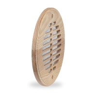 Круг. Вентиляционная решетка для трубы 125 мм, ясень