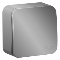 Выключатель 1-кл. ОП Blanca 10А IP20 (сх. 1) 250В с изолир. пластиной алюминий SchE BLNVA101013