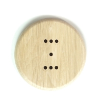 Подложка одноместная деревянная (105мм, установ.95мм) "Ретро" ASR-553015, Граб