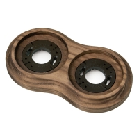 Рамка двухместная деревянная Ретро, Восьмёрка, ASR-59022, Ясень, цвет: Дуб