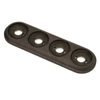 Рамка четырехместная деревянная ретро, Овал, ASR-59243, Ясень, цвет Венге