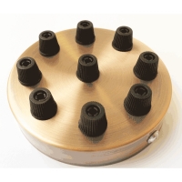 Потолочная пластина для светильника паук 9 выводов цвет красная бронза (95мм)