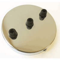 Потолочная пластина для светильника паук 3 вывода цвет никель