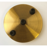 Потолочная пластина для светильника паук 3 вывода цвет золотая бронза