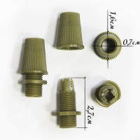 Цанговый зажим для провода, цвет: Бронза