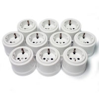 Десять розеток серии Дежавю цвет белый
