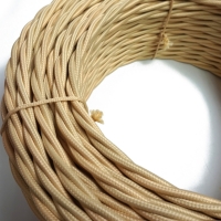 Провод декор. Витой 2х0,75 "Царский Стиль" RS-10-85, кремовый