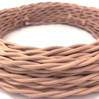 Провод декор. Витой Термостойкий 2х2,5 "Царский Стиль" RS-37-68, карамельный