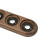 Рамка пятиместная деревянная ретро, Овал, ASR-59252, Ясень, цвет Дуб