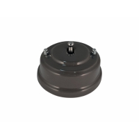 Выключатель (переключатель) однорычажковый проходной, цвет grigio (серый), тумблер серебро