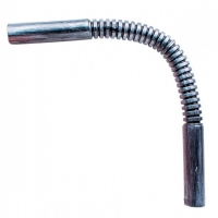 Угол соединительный для трубы d-16 мм, гофрированный, серебро, BTU1-16-11-1