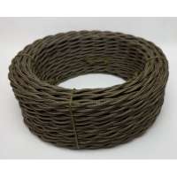 Провод декор. Витой 2х4 "Царский Стиль" RS-34-88 тёмная бронза