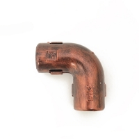 Угол 90 соединительный для трубы, d-16мм, серия "Дежавю", цвет Медный оникс